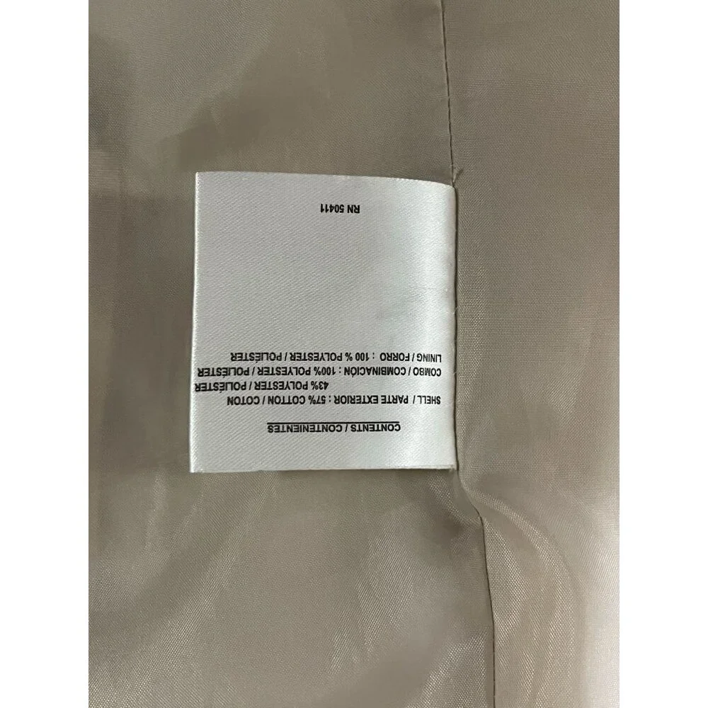 Fleet Street Women Large Jacket/Coat Tan Orange Detachable Hood Zip Snap - Picture 14 of 15